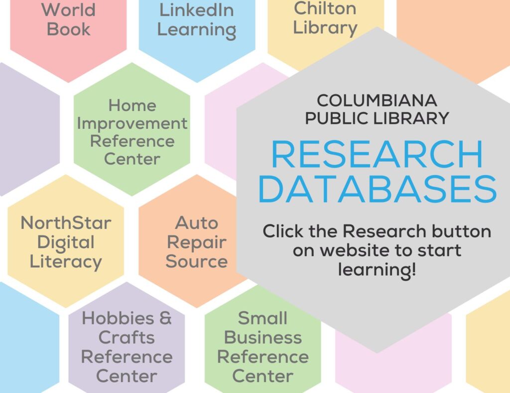 Access dozens of free research databases by clicking our Research tab above!