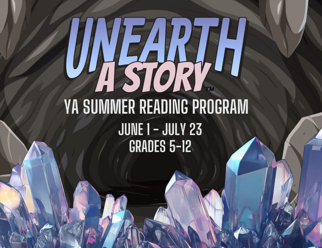 Young Adults in grades 5-12 can join our Summer Reading Program and track their reading to earn prizes. 